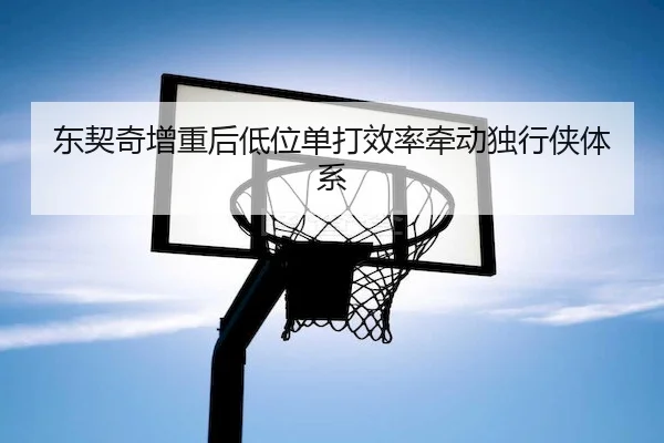 东契奇增重后低位单打效率牵动独行侠体系